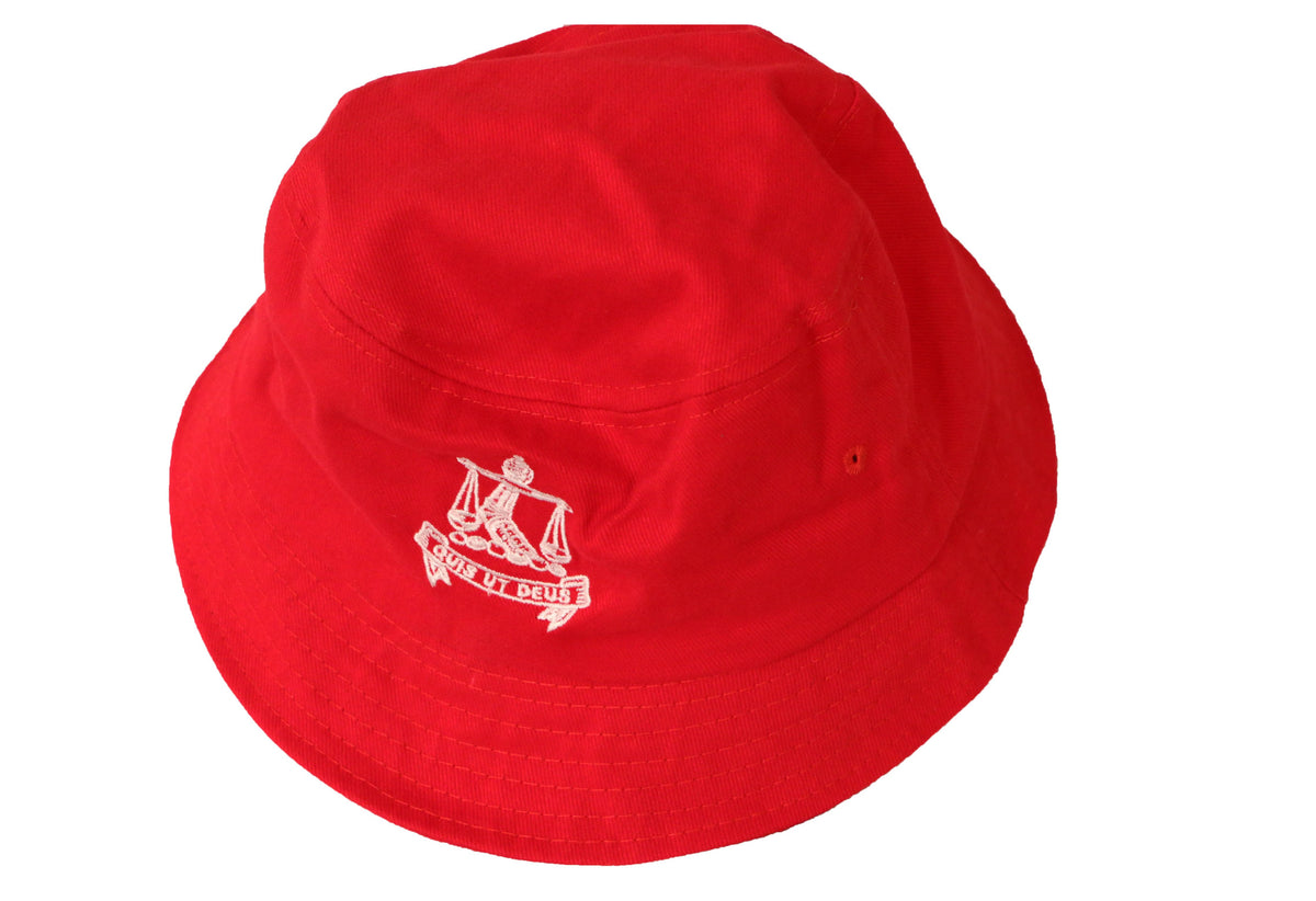 Red Bucket Hat Meadows Clothing